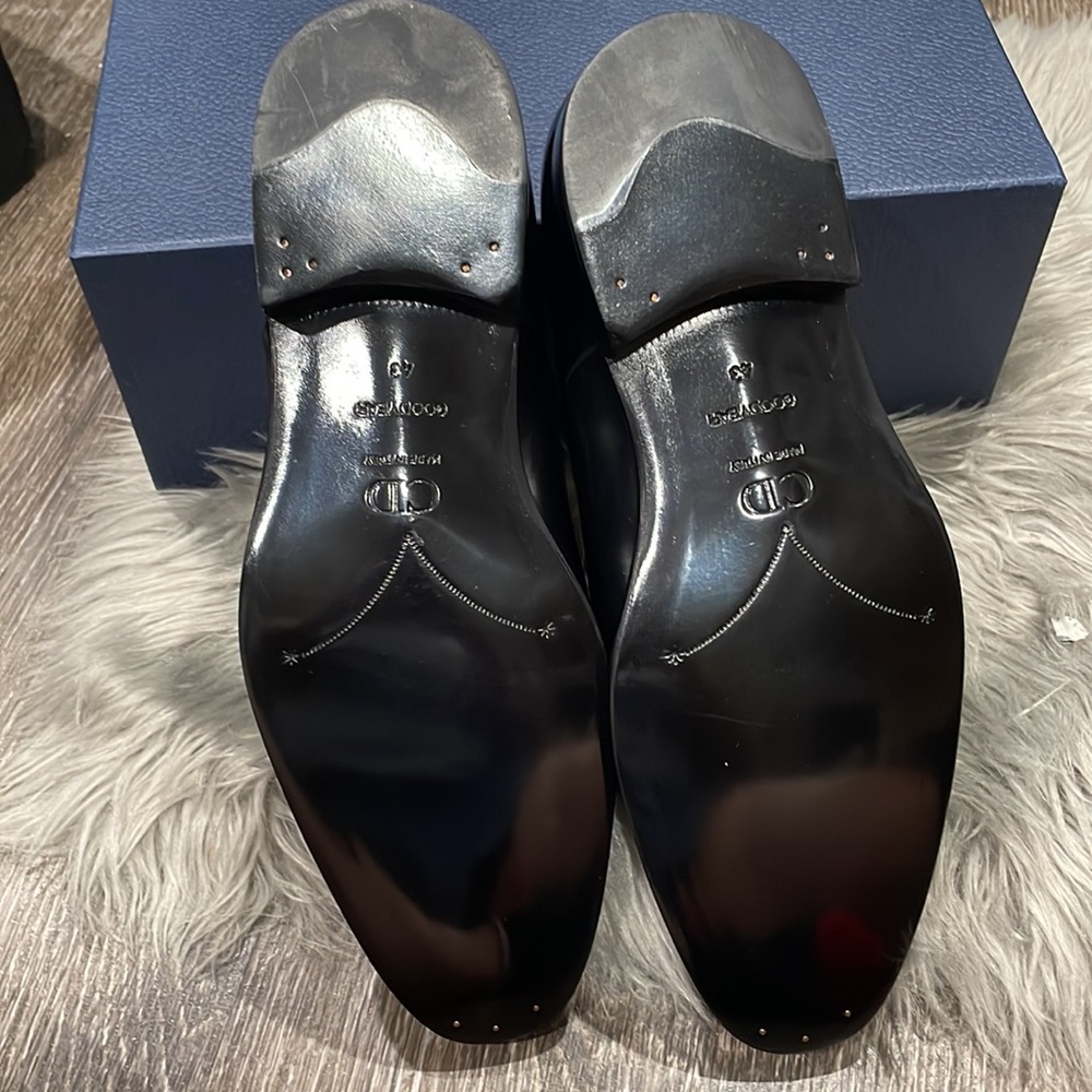 DIOR DERBY PATINA CALF BLACK SHOES - Picture 6 of 11